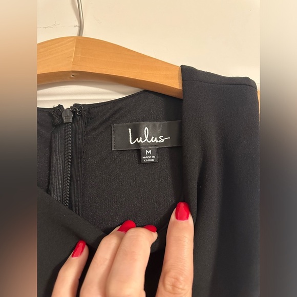 NWT Lulus Loving Embrace Black Cutout Maxi Dress Size Medium - Picture 7 of 9